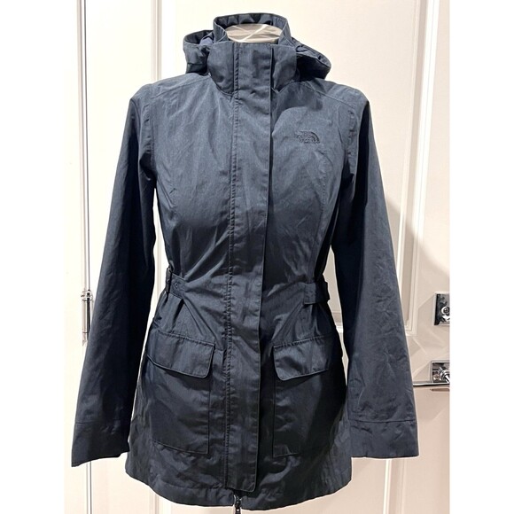 The North Face Tomales Bay DryVent Jacket Women XS Blue Full Zip Hooded Long - Picture 11 of 16